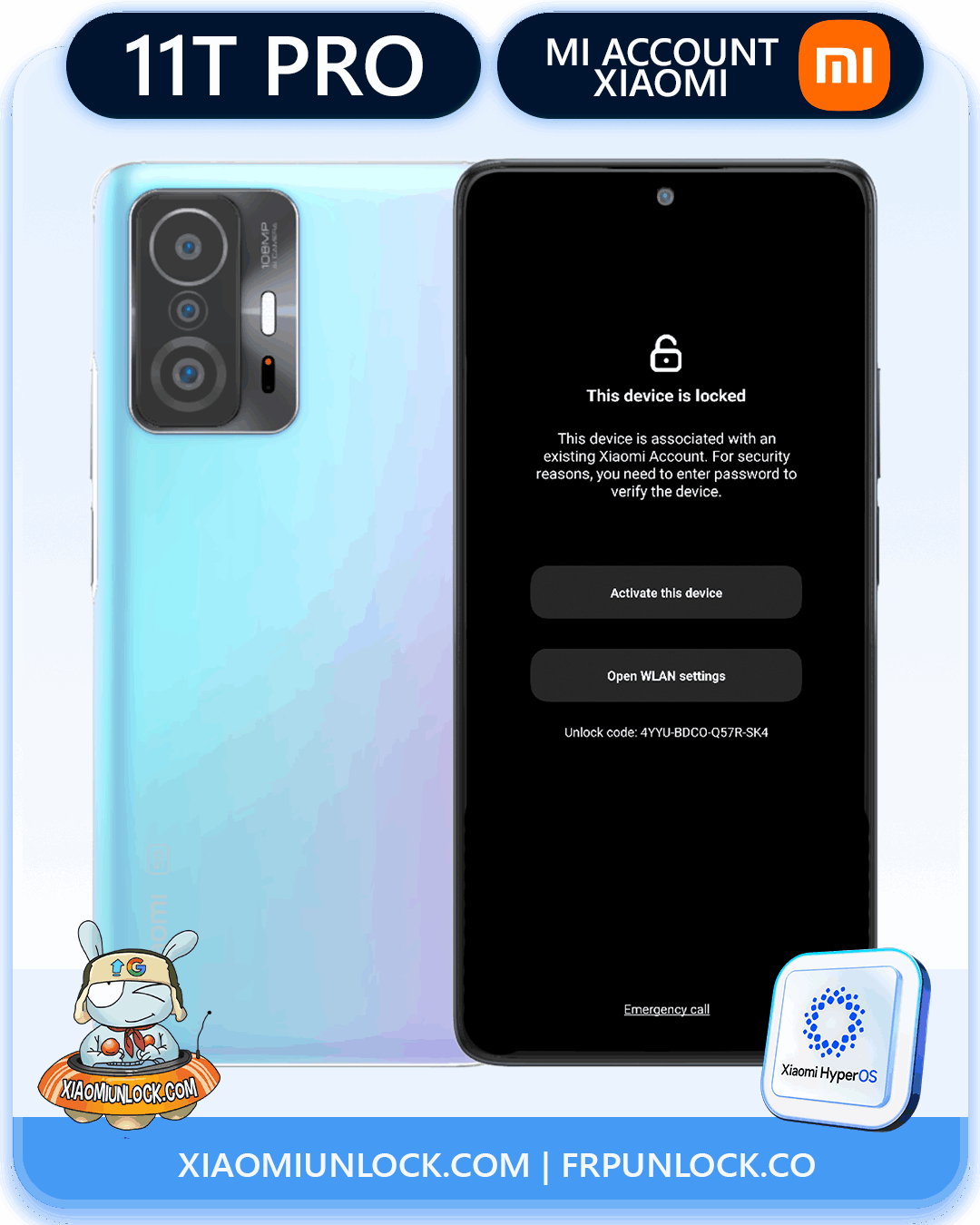 Remove Xiaomi Mi Account Xiaomi 11T Pro